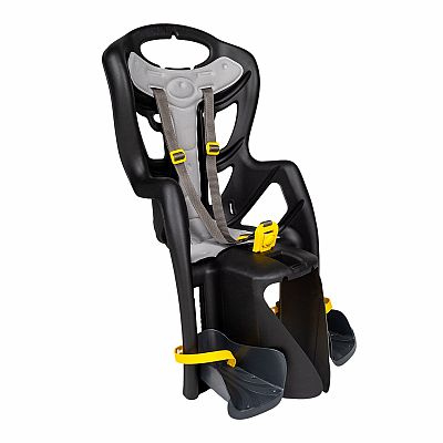 BELLELLI PEPE Dětská sedačka na kolo, upevnění na rám, černá