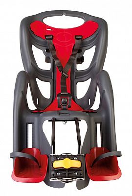 BELLELLI PEPE Dětská sedačka na kolo, upevnění na rám, šedá