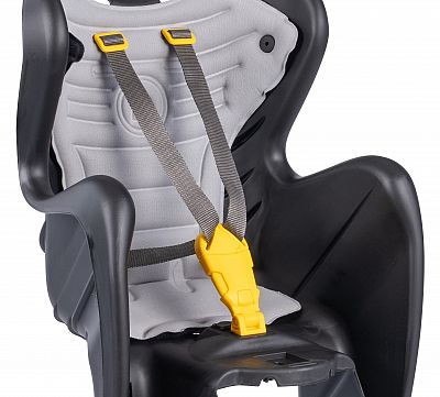 BELLELLI MR FOX Dětská sedačka na kolo B-FIX Relax polohovatelná, černá