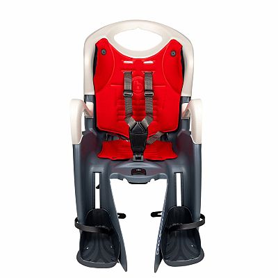 BELLELLI TIGER Dětská sedačka na kolo B-FIX Relax polohovatelná, šedá