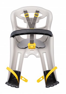 BELLELLI TATOO Dětská sedačka na kolo Handlefix, hedvábně šedá