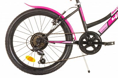 Juniorské sportovní kolo Dino 20" růžovo černé