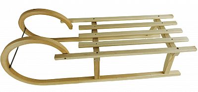 Sáně dřevěné 125cm Rohačky dřevěný sedák - 100