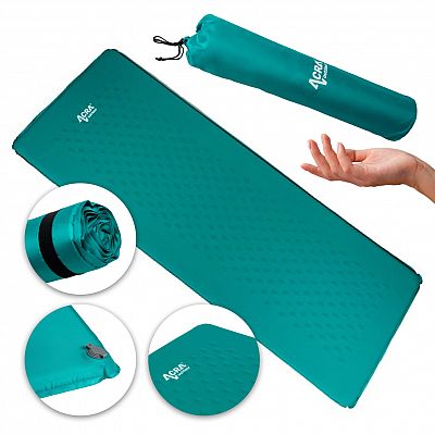 ACRAL140GRE samonafukovací komfortní karimatka zelenomodrá 4cm