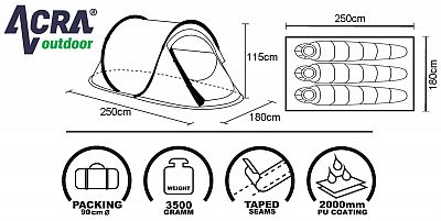 Stan samostavěcí pro 3 osoby BROTHER