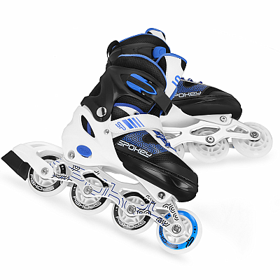 Spokey TONYX Dětské kolečkové brusle, černo-modré, vel. 30-33