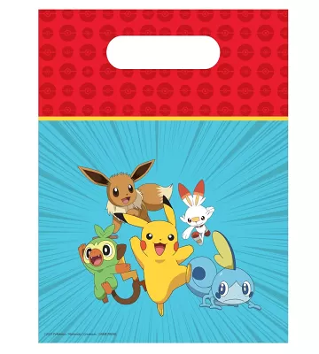 Plastové tašky Pokemon 6 ks