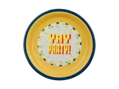 Papírové talíře Mimoni 23 cm 6 ks