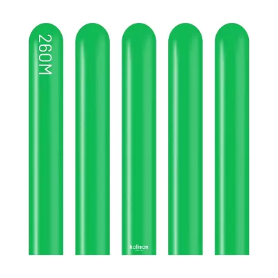 Dekorační modelovací balonky zelené 260M 100 ks