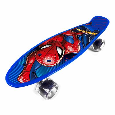 Skateboard Spiderman, modrý