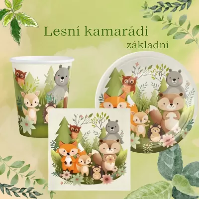 Dekorační sada Lesní kamarádi (Základní varianta)