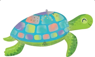 Fóliový balonek duhová Želva 96cm