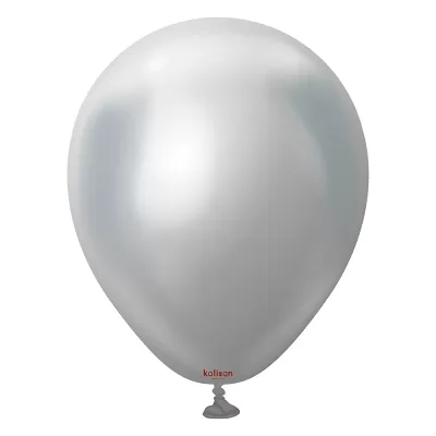 Dekorační balonky chromové stříbrné 30 cm/12" 50 ks