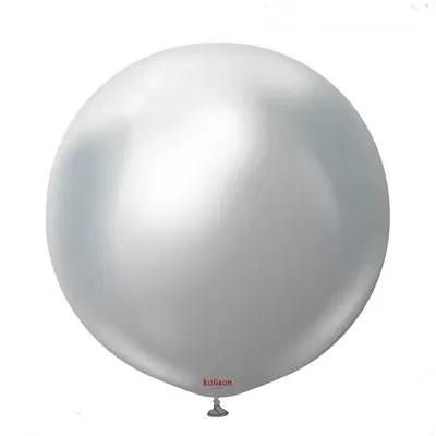 Dekorační balonek chromový stříbrný 90 cm/36"