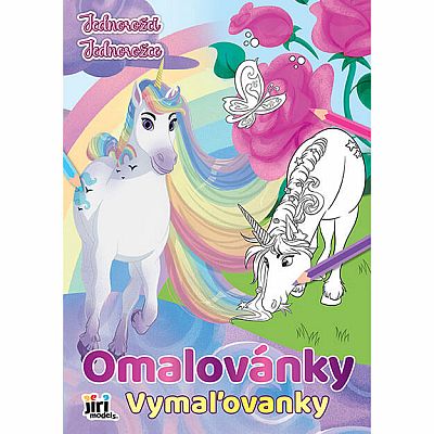 Omalovánky Jednorožci A4