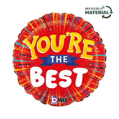 Fóliový balonek You're the Best kulatý 46 cm