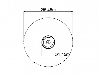 Kolotoč na sezení prům. 145 cm