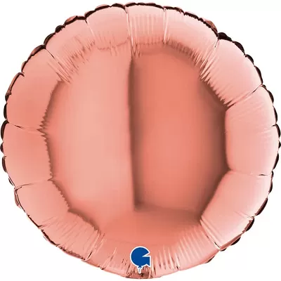Foliový balonek kruh rose gold 46 cm - Nebalený