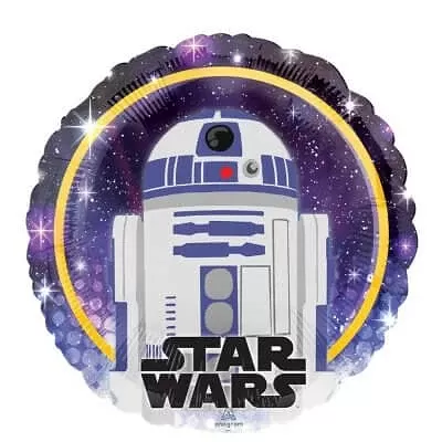 Fóliový balónek Star Wars R2-D2 kruh 43 cm