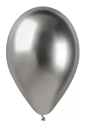 Balónek 33cm/13" #089 SHINY stříbrný 50ks