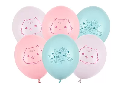 Latexové balonky Gábinin kouzelný domek 27 cm 6 ks