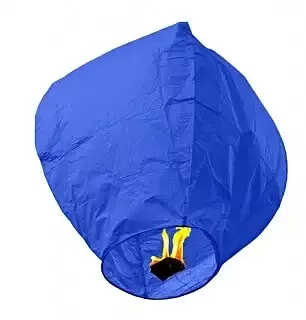 Lampion štěstí modrý