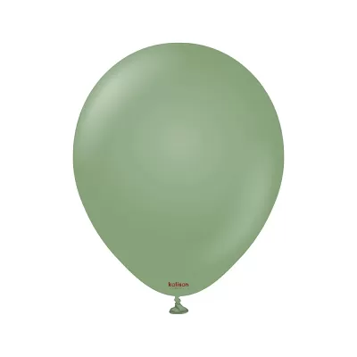 Dekorační retro balonek eukalyptově zelený 13 cm/5"