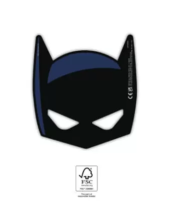 Maska papírová - Batman 6ks