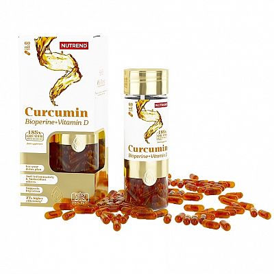 Nutrend Curcumin + Bioperin + Vitamín D 60 cps