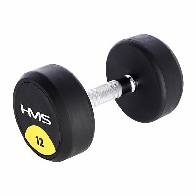 Pogumovaná jednoruční činka HMS HG Pro 12 kg