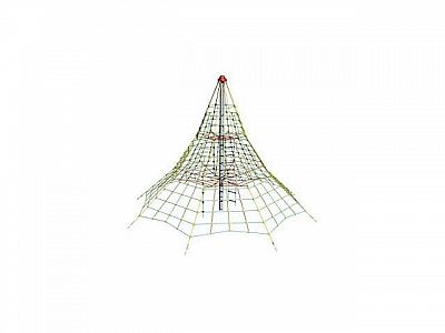Lanová pyramida SC - výška 5,5 m, výška pádu 1,5 m, 8 zámků