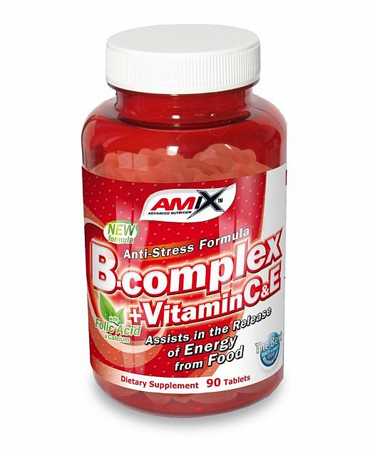 Výsledek obrázku pro Amix B-Complex + Vitamin C a E 90 tbl