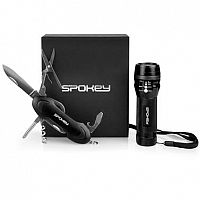 Spokey ZOOM Sada multifunkčního nářadí v dárkové krabičce: nůž + svítilna