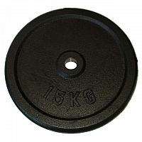 Litinový kotouč (závaží) na činky 15kg - 25mm