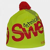 Čepice Sweep Sport SCP017 žluto/červená s bambulí