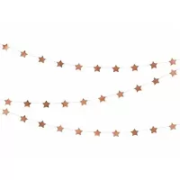 Závěsná girlanda hvězdičky rose gold 360 cm