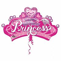 Foliový balonek Disney princezny korunka 81 x 48 cm