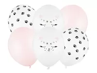 Latexové balonky - kočička, 6 ks (Latexové balonky kočička 6 ks)