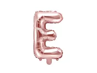 Foliové písmeno E rose gold 35 cm