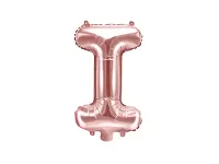 Foliové písmeno I rose gold 35 cm