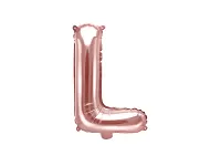 Foliové písmeno L rose gold 35 cm