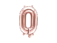 Foliová číslice - rose gold 0 - 35 cm