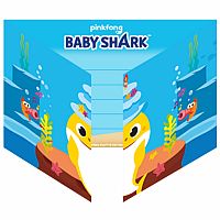 Party pozvánky Baby Shark 8 ks