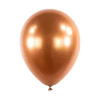 Dekorační chromový balonek Jantarový 30 cm