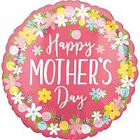Foliový balonek Happy Mothers Day 43 cm