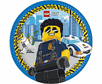 Papírové party talíře Lego City 23 cm