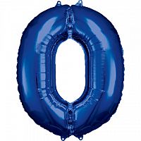 Foliová číslice - Tmavě modrá 0 - 86 cm