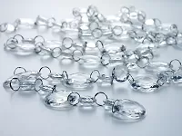 Girlanda krystaly průhledné 18 až 30 mm x 1 m