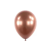 Dekorační chromový balonek Rose Gold 13 cm - 100 ks