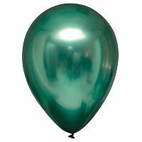 Dekorační chromový balonek Zelený 13 cm - 100 ks